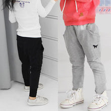 Toddler Kid Girls Long Trousers Casual Dog Pattern Bottoms Cotton Harem Pants Sports NW