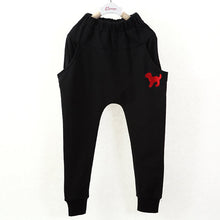 Toddler Kid Girls Long Trousers Casual Dog Pattern Bottoms Cotton Harem Pants Sports NW