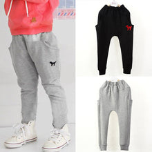 Toddler Kid Girls Long Trousers Casual Dog Pattern Bottoms Cotton Harem Pants Sports NW