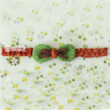 Toddler Kids Baby Girls Handmade Crochet Knit Bow Headbands Hair Bow Band Headwear NW