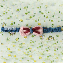 Toddler Kids Baby Girls Handmade Crochet Knit Bow Headbands Hair Bow Band Headwear NW