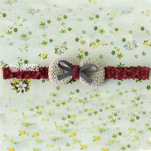 Toddler Kids Baby Girls Handmade Crochet Knit Bow Headbands Hair Bow Band Headwear NW