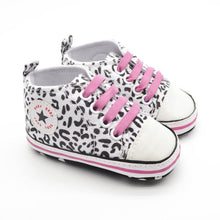 Toddlers Baby Leopard Canvas Casual Sneakers Soft Sole Crib Shoes Walking Shoes 0-18M NW