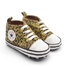 Toddlers Baby Leopard Canvas Casual Sneakers Soft Sole Crib Shoes Walking Shoes 0-18M NW