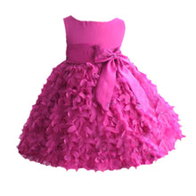 Toddlers Kids Girls Pettiskirt Party Dress Flower Clusters Bow Fluffy Dress 1-6Y NW