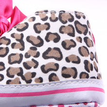 Top Fashion Newborn Toddler Baby Girl Kid Riband Lace Up Leopard Sequins Sneaker Crib Flower Shoes NW