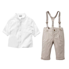 Two Pieces Suspender Trousers Shirt Overalls Baby Toddler Girl Clothing Clothes Bodysuits New Born Cotton Set NW