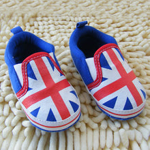 UK Flag Style Boy Toddler Shoes Soft Sole Crib Shoes Prewalker Sneaker S-L 0-18M NW