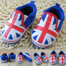 UK Flag Style Boy Toddler Shoes Soft Sole Crib Shoes Prewalker Sneaker S-L 0-18M NW