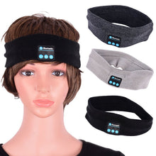 Unisex Knitted Wireless Bluetooth Sports Sleeping Headband Headset Headphone Speaker Mic NW