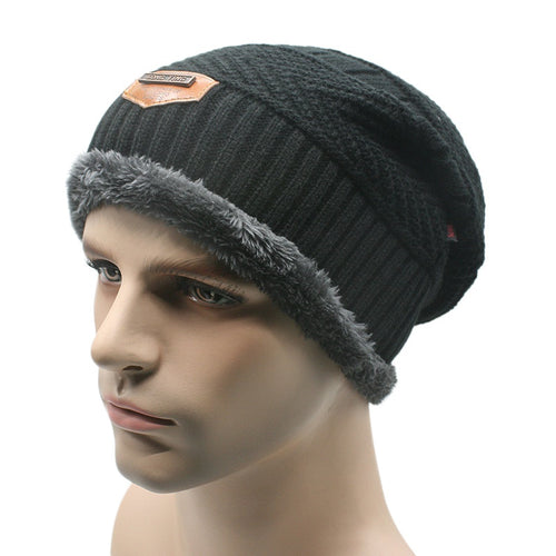Unisex Women Men Knit Baggy Beanie Hat Warm Wool Skull Knitted Ski Cap NW