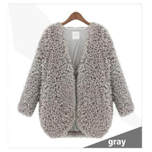 Women Fluffy Shaggy Faux Fur Cape Coat Long Sleeve Fashion Cardigan Jacket Tops ht NW