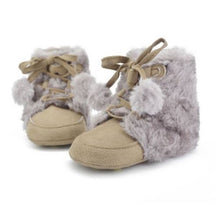Toddler Kids Baby Snow Boots Faux Suede Warm Soft Crib Shoes Fleece Boots 0-18M NW