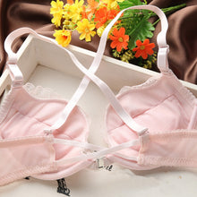 Woman Lingerie Sexy Front Buckle Bra Front Closure U Shape Push Up Bra Set Pant NW