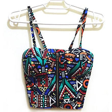 Women Bralette Zipper Padded Bra Bustier Crop Top Blouse Party Beach Tank Shirt NW