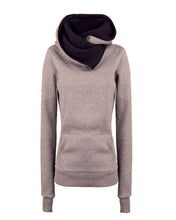 Women Casual Hoodies Lapel Hooded New Warm Sweatshirts Pullovers Solid Turn-down Collar ClothingHG NW