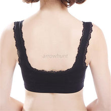 Women Comfy Lace Seamless fitness Padded Bra Vest Tanks Racerback Workout Crop Top NW