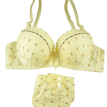 Women Deep-V Bra Set Girl Floral Lace Underwear Set Underwire Brassiere Outfit 32B-36B NW