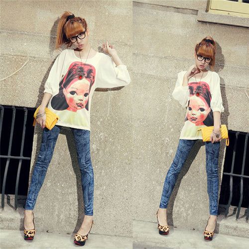 Women Denim Jeans Sexy Skinny Leggings Jeggings Stretch Pants Trousers YQ NW