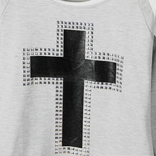 Women Fashion Cross Long Sleeve Top T- shirt Round Neck Sweater S-XL NW