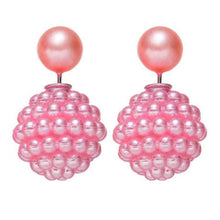 Women Fashion Paragraph Earrings Double Side 10 Colors Peal Stud Earrings Jewellery Wholesale NW