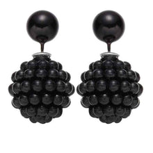 Women Fashion Paragraph Earrings Double Side 10 Colors Peal Stud Earrings Jewellery Wholesale NW