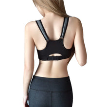 Women Fitness Stretch Workout Tank Top Seamless Bra Racerback Zipper Leisure Bra NW
