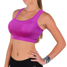 Women Fitness Stretch Workout Tank Top Seamless Racerback leisure Bra S-XL NW