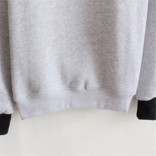 Women Korean Long Sleeve Sweatshirt Hoodies Cute Cat Printed Loose Jumper Lapel Pullover Sweatshirt NW