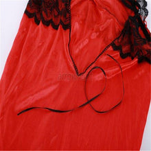 Women Lace Dress Sexy Lingerie Red Babydoll Sleepwear G-string Underwear NW