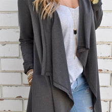 Women Long Sleeve Knitted Cardigan Open Stitch Trench Loose Sweater Outwear Coat Sweater Top NW