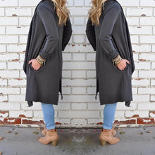 Women Long Sleeve Knitted Cardigan Open Stitch Trench Loose Sweater Outwear Coat Sweater Top NW