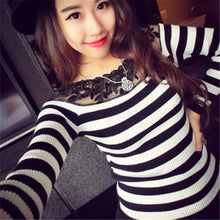 Women Long Sleeve Knitted Jumper Sweater Tops Pullover Top Casual Tee T shirt T34 NW
