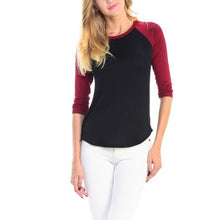 Women O-Neck Patchwork T Shirt Fashion half sleeve T-shirt Tee Tops Blusas Femininas NW