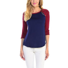 Women O-Neck Patchwork T Shirt Fashion half sleeve T-shirt Tee Tops Blusas Femininas NW