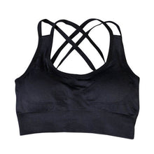 Women Quick Drying Shock Absorption Professional Body building Bra Tank Top Vest Fitness Seamless Vest NW