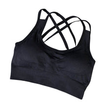 Women Quick Drying Shock Absorption Professional Body building Bra Tank Top Vest Fitness Seamless Vest NW