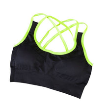 Women Quick Drying Shock Absorption Professional Body building Bra Tank Top Vest Fitness Seamless Vest NW