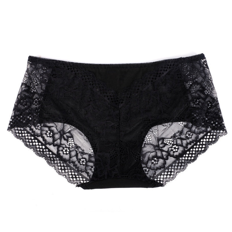Women Sexy Lace Lingerie V-string Briefs Panties Thongs G-string Underwear Plus Size NW