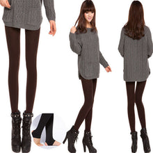Women Skinny Solid Color Jeggings Stretchy Sexy Pants Soft Warm Leggings NW