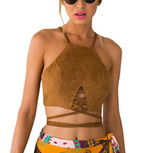 Women Strap Bra Tank Bustier Vest Crop Tops Bralette Halter Beach Clubwear S-XL NW