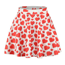 Women 3D Printed Short Mini High Waist Skirt Flared Pleated Skirts NW