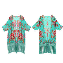 Women Swimwears Print Sexy Cover-ups Beach Dress Swimwear Bikini Cover Up Blouses LZH7 NW