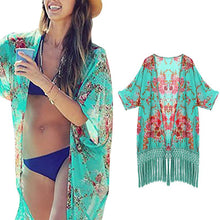 Women Swimwears Print Sexy Cover-ups Beach Dress Swimwear Bikini Cover Up Blouses LZH7 NW