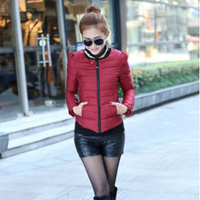 Women Coat Short Thick Jacket Slim Hood Down Parkas Black Plus Size NW