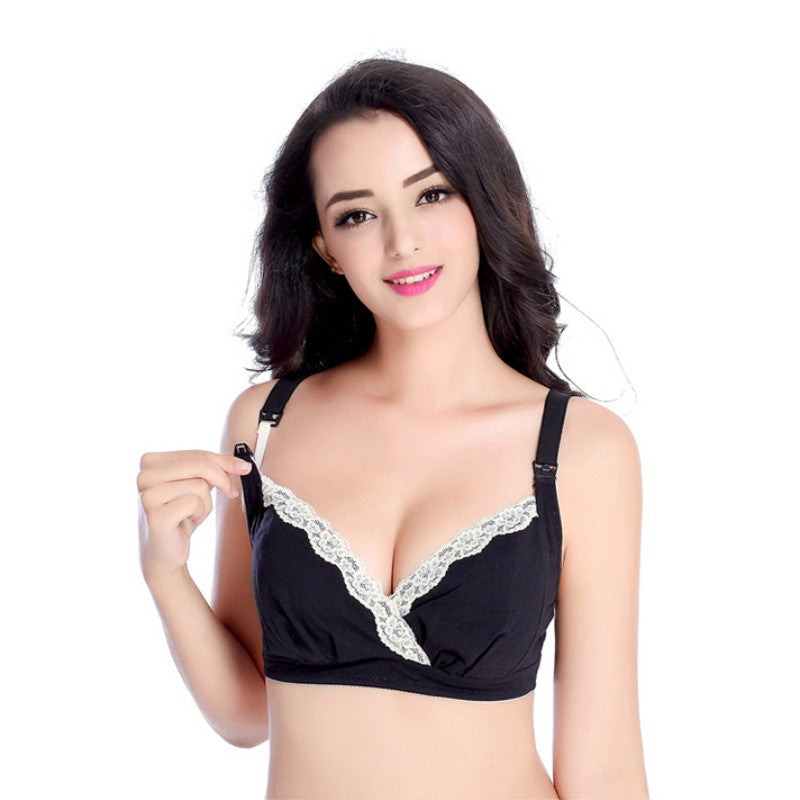 Women Wire Free Breastfeeding Bra Pregnant Feeding Maternity Bra Underwear NW