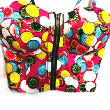 Women Zipper Floral Bralette Bralet Bra Bustier Crop Top Cami Padded Bikini Tank NW