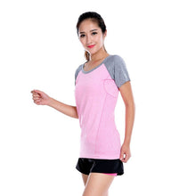 Women professional fitness workout T-shirt quick-dry short-sleeve exercise clothes women T-shirt LTD7 NW