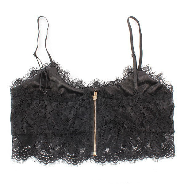 Women's Solid Floral Lace Straps Candy Color Bustier Cropped Tops Bras Bralette NW