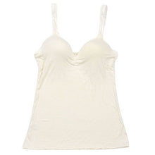 Womens Adjustable Strap Tops Built In Bra Padded Bra Modal Soft Tank Tops Cami Blouse NW